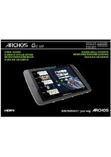 Archos 80 G9 manual. Smartphone Instructions.