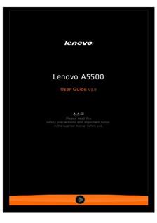 Lenovo A8-50 manual. Smartphone Instructions.
