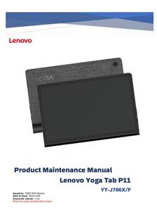 Lenovo Yoga Tab 11 manual. Smartphone Instructions.