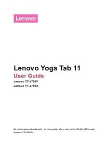 Lenovo Tab 11 manual. Smartphone Instructions.