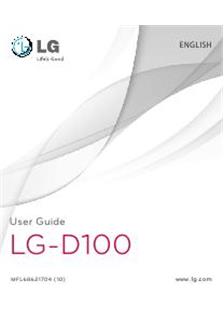 LG D100 manual. Smartphone Instructions.
