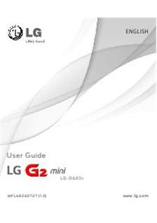 LG G2 Mini manual. Smartphone Instructions.