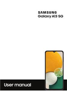 Samsung Galaxy A13 5G manual. Smartphone Instructions.