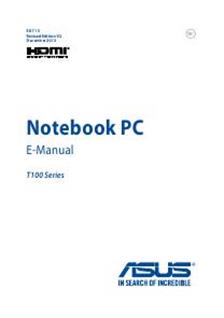 Asus T100 manual. Smartphone Instructions.
