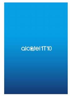 Alcatel 1T 10 manual. Smartphone Instructions.
