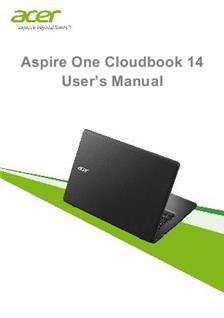 Acer Aspire One Cloudbook 14 manual. Smartphone Instructions.