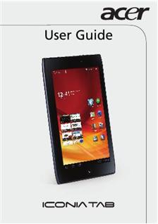 Acer Iconia A 100 manual. Smartphone Instructions.