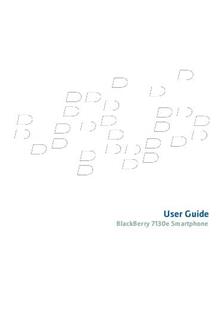 Blackberry 7130e manual. Smartphone Instructions.