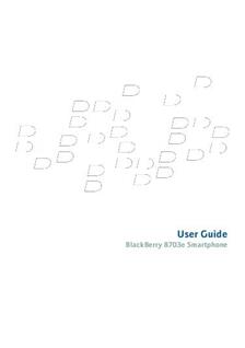 Blackberry 8703e manual. Smartphone Instructions.