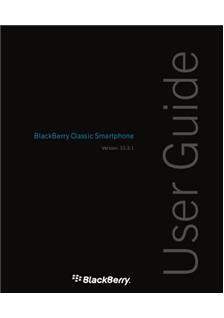 Blackberry Classic version 10.3.1 manual. Smartphone Instructions.