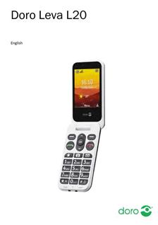 Doro Leva L20 Senioren Mobiel Zwart/Wit – 4G Klaptelefoon met Assisten