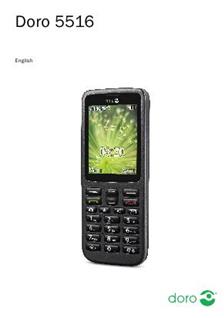Doro 5516 manual. Smartphone Instructions.