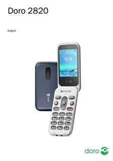 Doro 2820 manual. Smartphone Instructions.