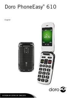 Doro PhoneEasy 610 manual. Smartphone Instructions.