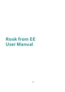 EE The Rook manual. Smartphone Instructions.