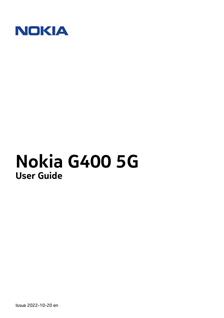 Nokia G400 5G manual. Smartphone Instructions.