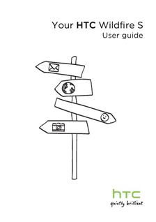 HTC Wildfire S manual. Smartphone Instructions.