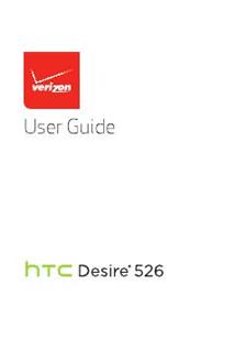 HTC Desire 526 manual. Smartphone Instructions.