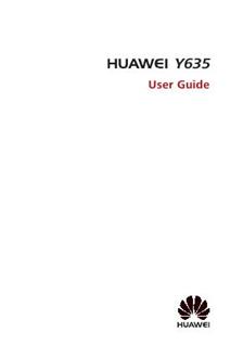 Huawei Y635 manual. Smartphone Instructions.