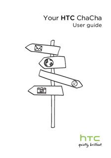 HTC ChaCha manual. Smartphone Instructions.