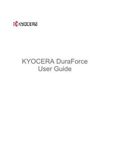 Kyocera E6560 manual. Smartphone Instructions.