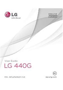 LG 440 G manual. Smartphone Instructions.