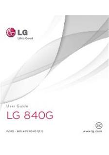 LG 840 G manual. Smartphone Instructions.