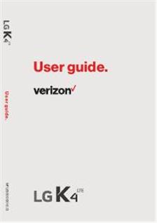 LG K4 manual. Smartphone Instructions.