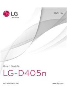 LG D405n manual. Smartphone Instructions.