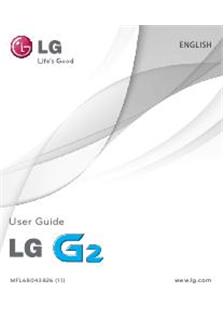 LG G2 manual. Smartphone Instructions.