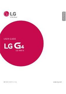 LG G4 manual. Smartphone Instructions.