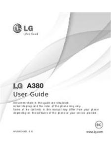 LG A 380 manual. Smartphone Instructions.