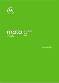 Motorola Moto G 5G Plus manual. Smartphone Instructions.