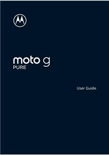 Motorola Moto G Pure manual. Smartphone Instructions.