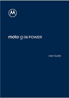 Motorola Moto G06 Power manual. Smartphone Instructions.