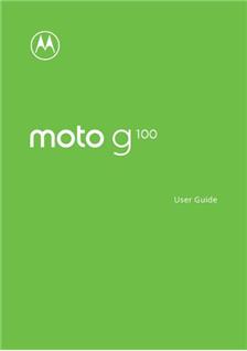 Motorola Moto G 100 manual. Smartphone Instructions.
