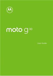 Motorola Moto G30 manual. Smartphone Instructions.