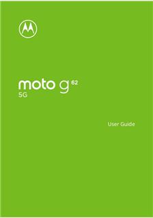 Motorola Moto g 62 manual. Smartphone Instructions.