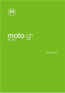 Motorola Moto G9 Play manual. Smartphone Instructions.