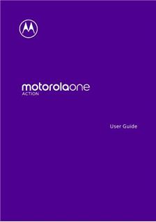 Motorola One Action manual. Smartphone Instructions.