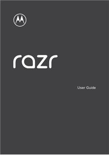 Motorola Razr manual. Smartphone Instructions.