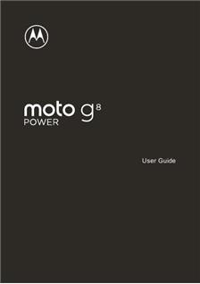 Motorola Moto G8 Power manual. Smartphone Instructions.