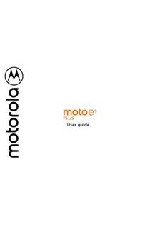 Motorola Moto E5 Plus manual. Smartphone Instructions.