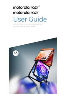 Motorola Razr Plus 2024 manual. Smartphone Instructions.