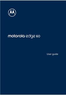 Motorola Edge 60 manual. Smartphone Instructions.