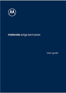 Motorola Edge 60 Fusion manual. Smartphone Instructions.