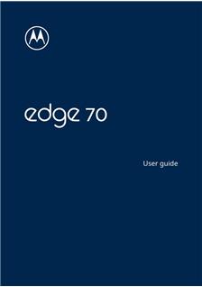 Motorola Edge 70 manual. Smartphone Instructions.