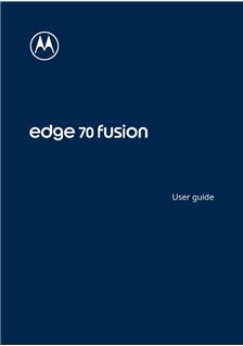 Motorola Edge 70 Fusion manual. Smartphone Instructions.