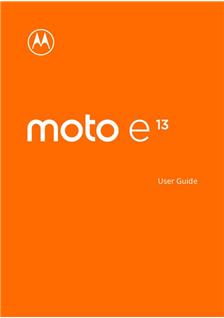 Motorola Moto E13 manual. Smartphone Instructions.