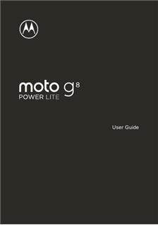 Motorola Moto G8 Power Lite manual. Smartphone Instructions.